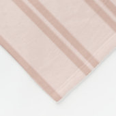 Rosa Doppelte Streifen Fleecedecke (Ecke)