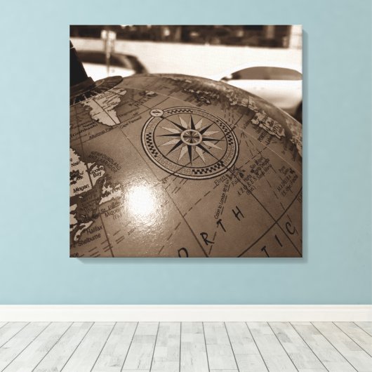 rosa dos ventos leinwanddruck (Insitu (Holzboden))