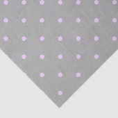 Rosa Dot Gray Hintergrund Elegant Polka Dot Dotter Seidenpapier (Ausschnitt)
