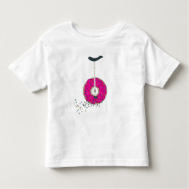 Rosa Doughnut Wheel Unicycle Bunte Sprinkles Kleinkind T-shirt