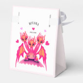 Rosa Drache Geschenkschachtel (Rückseite)