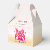 Rosa Drache Geschenkschachtel (Vorderseite)