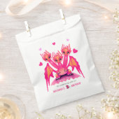Rosa Drache Geschenktütchen (Ausgeschnitten)