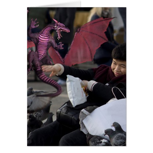 Rosa Drache in Venedig Italien (Vorne)