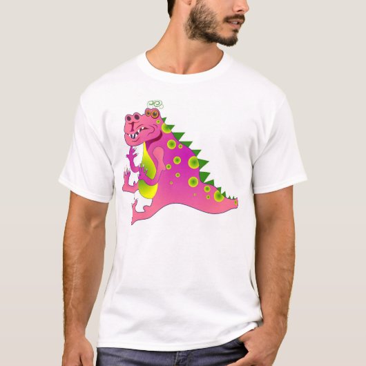 Rosa Drache T-Shirt (Vorderseite)