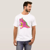 Rosa Drache T-Shirt (Vorne ganz)