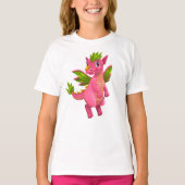 Rosa Drachen T-Shirt (Vorderseite)