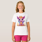 Rosa Drachen T-Shirt (Vorne ganz)