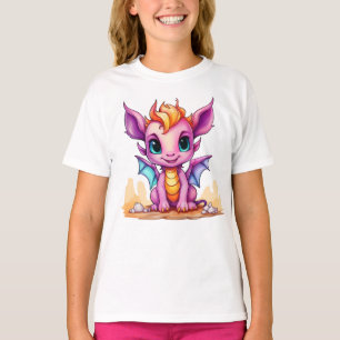 Rosa Drachen T-Shirt