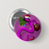 Rosa Dragon Button (Vorne & Hinten)