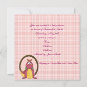 Rosa Dragon Einladung (Rückseite)