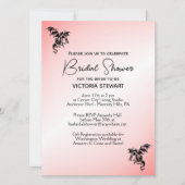 Rosa Dragon Fantasy Bridal Dusche Einladung (Vorderseite)