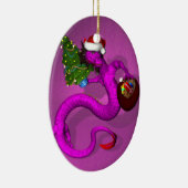 Rosa Dragon Keramikornament (Rechts)