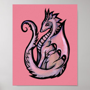 Rosa Dragon Poster