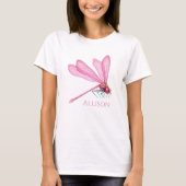 Rosa Dragonfis-T - Shirt (Vorderseite)