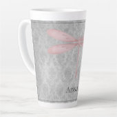 Rosa Dragonfly Damask Milchtasse (Linke Ecke)