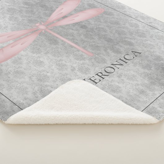 Rosa Dragonfly Damask Sherpadecke (3/4)