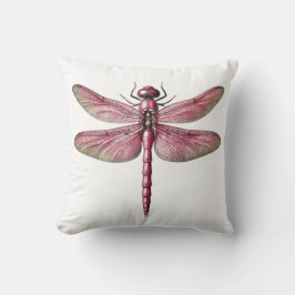 Rosa Dragonfly Natur Inspirierte Kunst Kissen