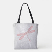 Rosa Dragonfly Personalisiert Totasche Tasche (Rückseite)