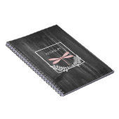 Rosa Dragonfly Rustikales Personalisiertes Noteboo Notizblock (Rechte Seite)