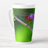 Rosa Dragonfly Spirit Züge Latte-Tasse Milchtasse (Linke Ecke)