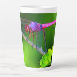 Rosa Dragonfly Spirit Züge Latte-Tasse Milchtasse
