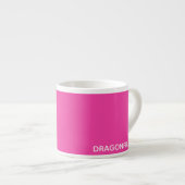 Rosa Dragonfruit Espressotasse (Vorderseite Rechts)