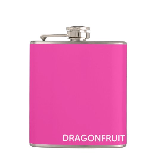 Rosa Dragonfruit Flachmann (Vorderseite)