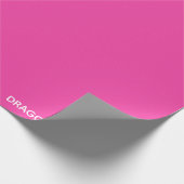 Rosa Dragonfruit Geschenkpapier (Ecke)