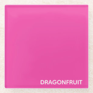 Rosa Dragonfruit Glasuntersetzer