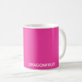 Rosa Dragonfruit Kaffeetasse (VorderseiteRechts)
