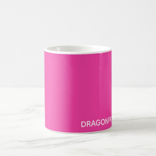 Rosa Dragonfruit Kaffeetasse (Mittel)