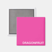 Rosa Dragonfruit Magnet (Vorderseite/Rückseite)
