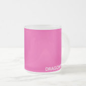 Rosa Dragonfruit Mattglastasse (VorderseiteRechts)