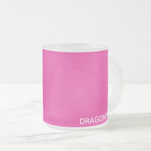 Rosa Dragonfruit Mattglastasse (VorderseiteRechts)
