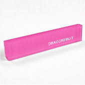 Rosa Dragonfruit Namensplakette