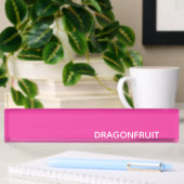 Rosa Dragonfruit Namensplakette