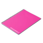 Rosa Dragonfruit Notizblock (Linke Seite)