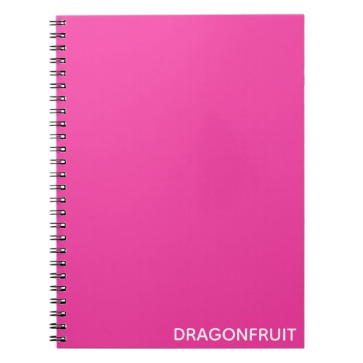 Rosa Dragonfruit Notizblock (Vorderseite)