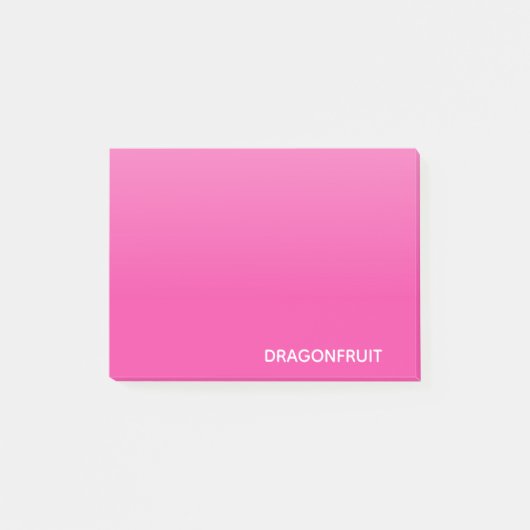 Rosa Dragonfruit Post-it Klebezettel (Vorderseite)