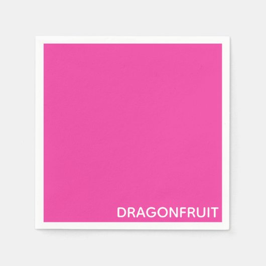 Rosa Dragonfruit Serviette (Vorderseite)