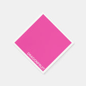 Rosa Dragonfruit Serviette (Ecke)