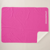 Rosa Dragonfruit Sherpadecke (Vorderseite (Horizontal))