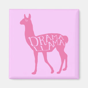 Rosa Drama Lama Magnet