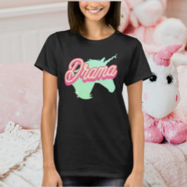 Rosa Drama Unicorn T-Shirt
