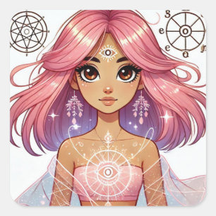 Rosa Dream Aura Aufkleber