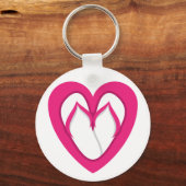 rosa dreh Flop Design 2 Schlüsselanhänger (Vorderseite)