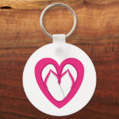 rosa dreh Flop Design 2 Schlüsselanhänger (Vorderseite)