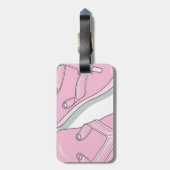 Rosa drehen Reinfälle um Gepäckanhänger (Rückseite vertikal)