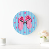 Rosa drehen Reinfälle um Große Wanduhr (Zuhause)